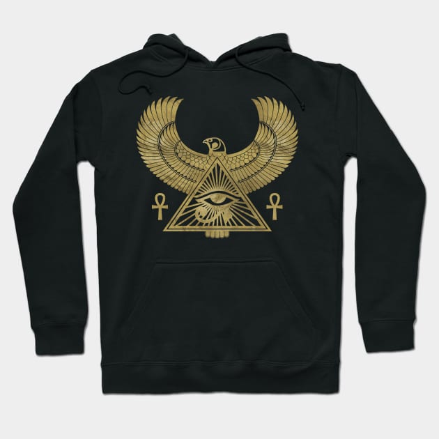 Golden Egyptian Eye of Horus Wadjet